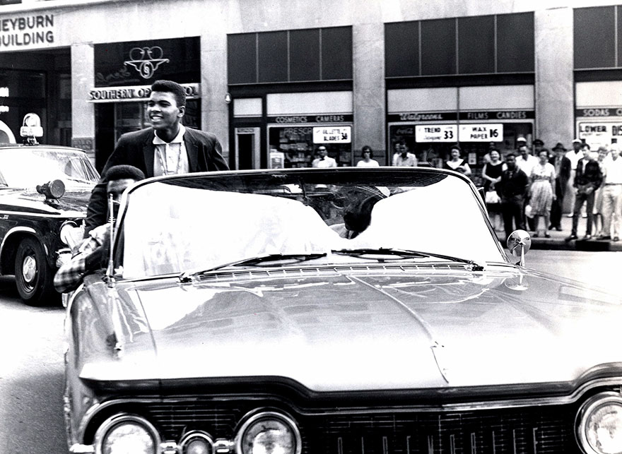 Clay Riding Through Louisville After The 1960 Olympics