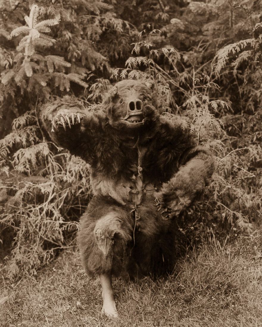 A Qagyuhl Man Dressed As A Bear, 1914