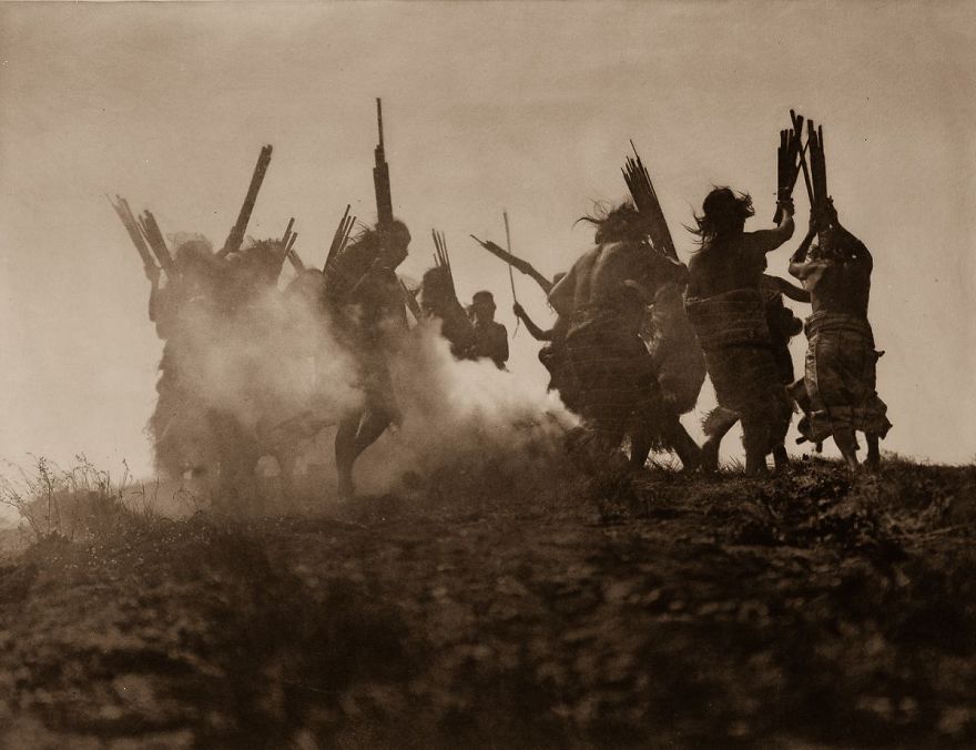 Members Of The Qagyuhl Tribe Dance To Restore An Eclipsed Moon, C. 1910