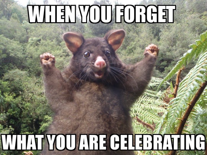 When You Forget What You Are Celebrating