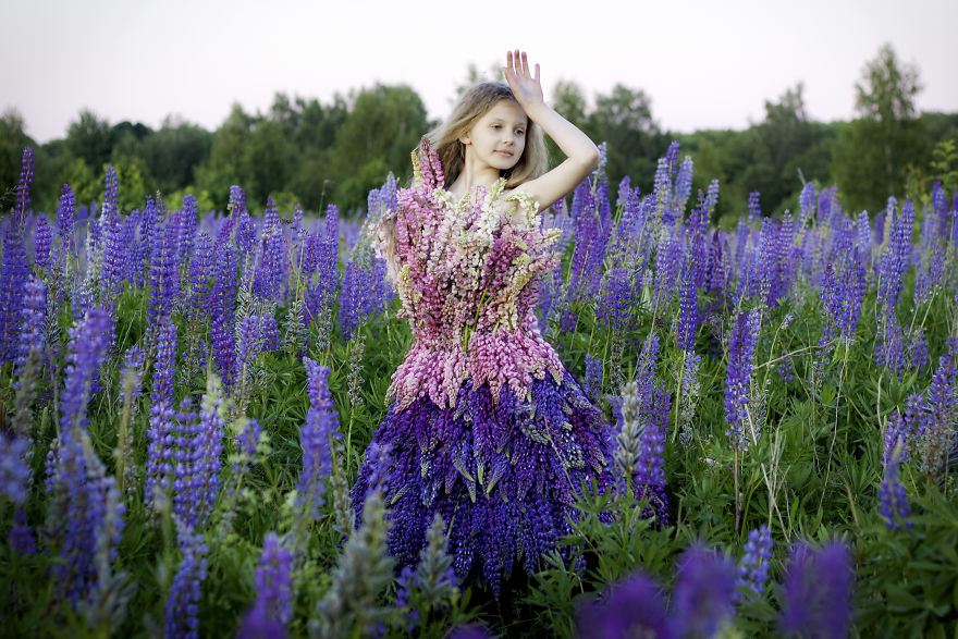 I Photographed My Daughter In A Field Of Lupine To Reveal Her Sensitive Personality