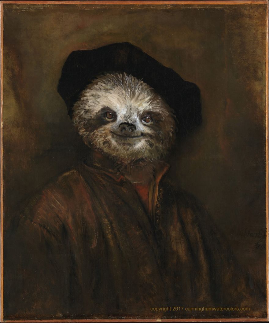 I Gave Sloth Faces To Famous Artists