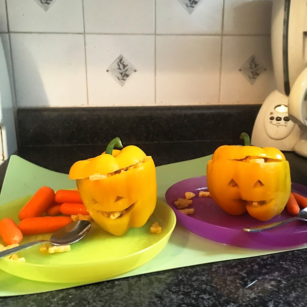 As A Single Dad I Try Extra Hard To Make My Kids Eat Healthy On Halloween
