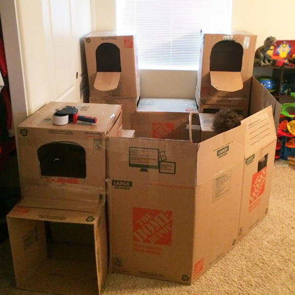 Built A Box Fort For My Son Today
