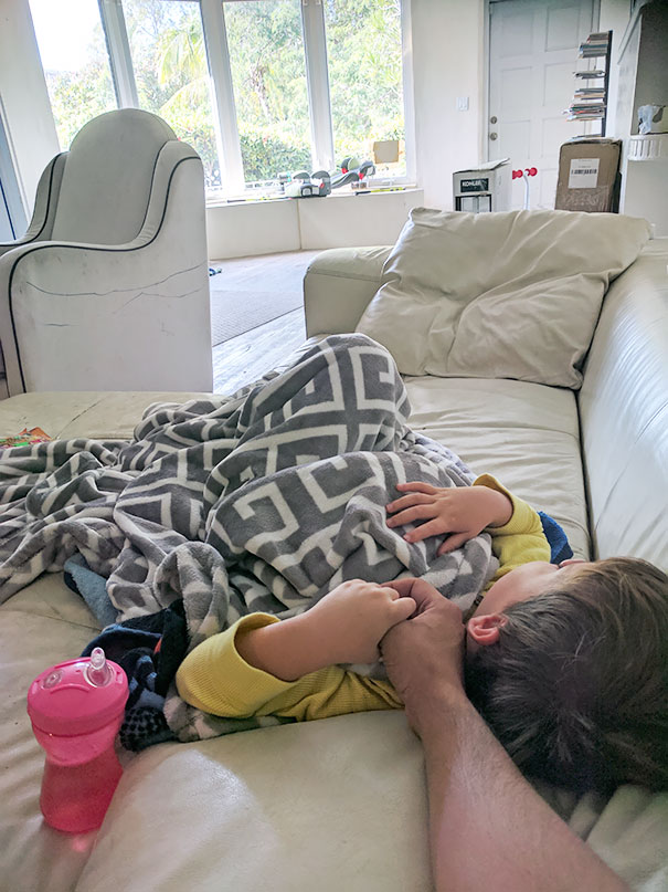 Single Father's Life: Home From Work With My Sick 5-Year-Old