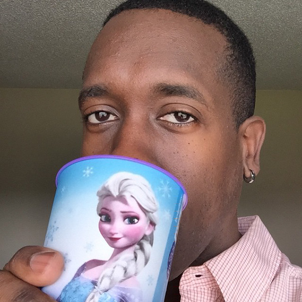 "Daddy Must Only Drink From The Elsa Cup!"