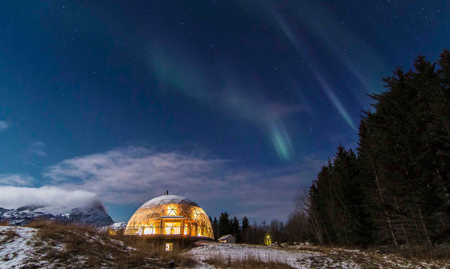 This Family Has Been Living In The Arctic Circle Since 2013 In A Self-Built House Under A Solar Geodesic Dome