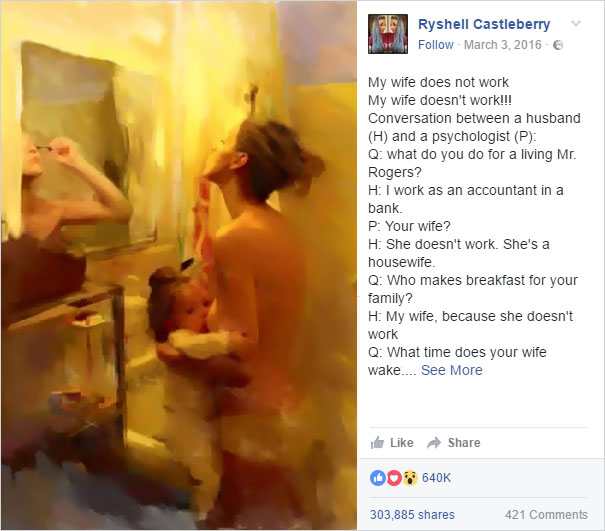 This Brutally Honest Post About Stay-At-Home Moms Was "Liked" Over 640,000 Times, But It Deserves More