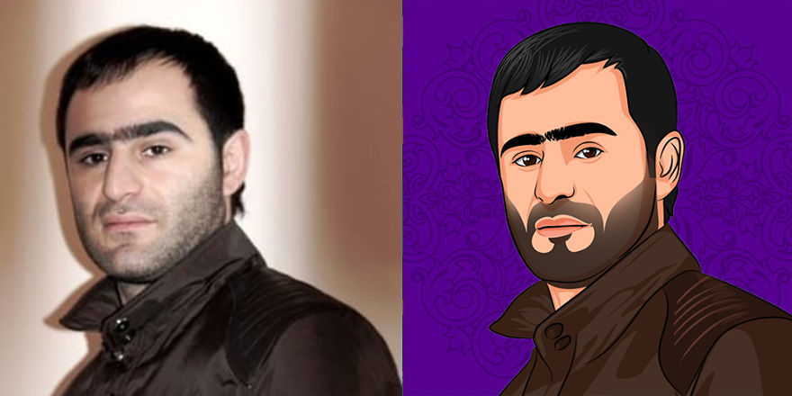 Designer Levon Gavalian Turned His Friend Photos To Cool Looking Avatars.
