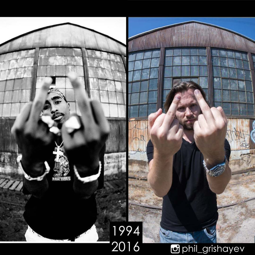 Guy Recreates Iconic Photo Shoots