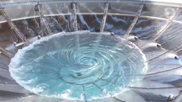 Singapore's Whirlpool Fountain Has An Underground...