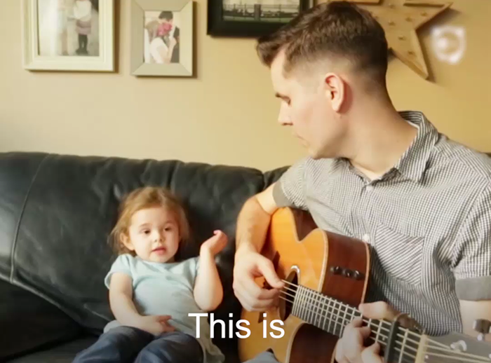 Father And Daughter Sing "You've Got A Friend In Me"