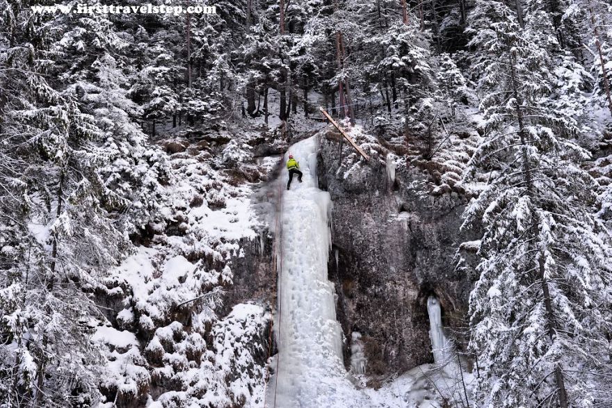 Winter In Slovakia- Ice Climbing In Natural Park Slovak Paradise