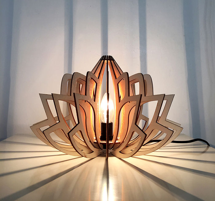 I Create Eco-Friendly “Lotus” Lamps