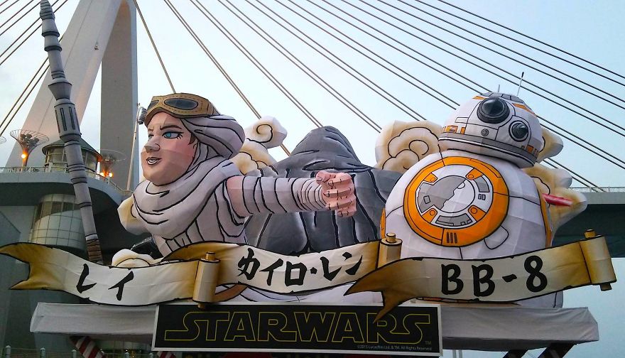 Star Wars Depicted As Japanese Festival Floats