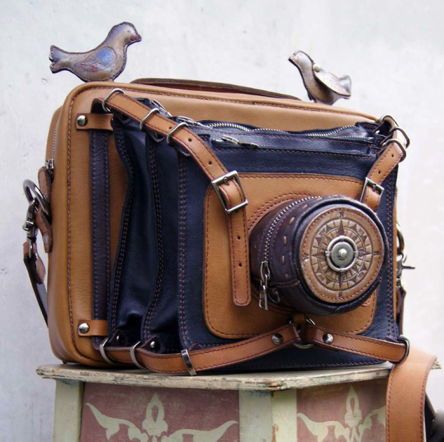 Whole History In Your Hands: Amazing Leather Bags By Russian Craftswoman Bella Kolosova