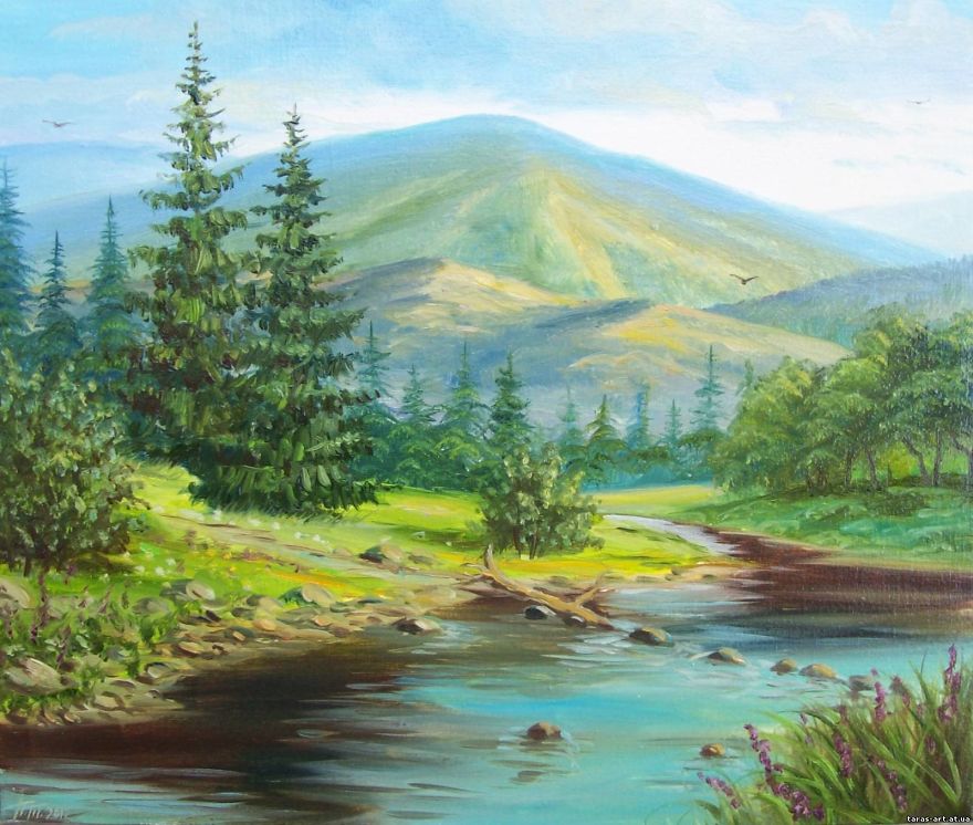 Free Artist, Who Is In Love With Ukrainian Nature