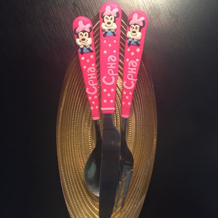 Cartoon-Inspired Cutlery That I Decorate With Polymer Clay