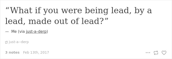 English language joke about "lead"
