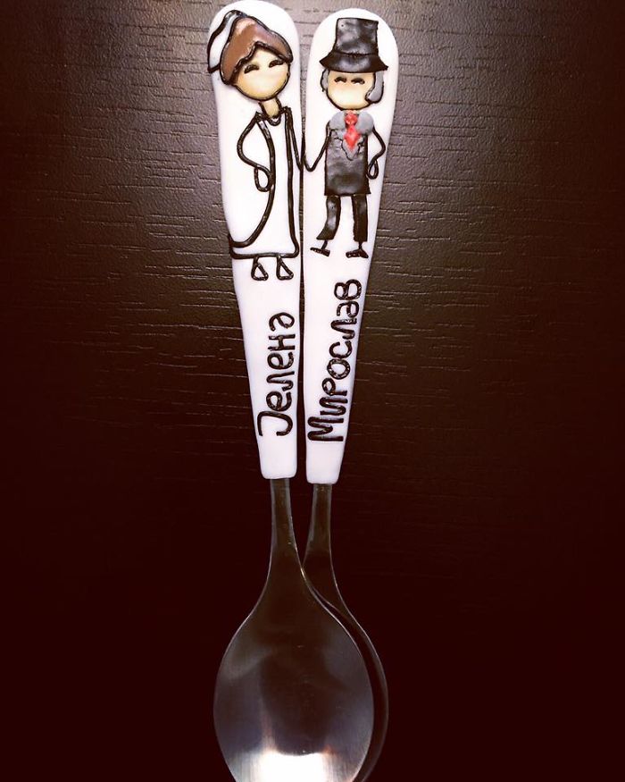 Cartoon-Inspired Cutlery That I Decorate With Polymer Clay