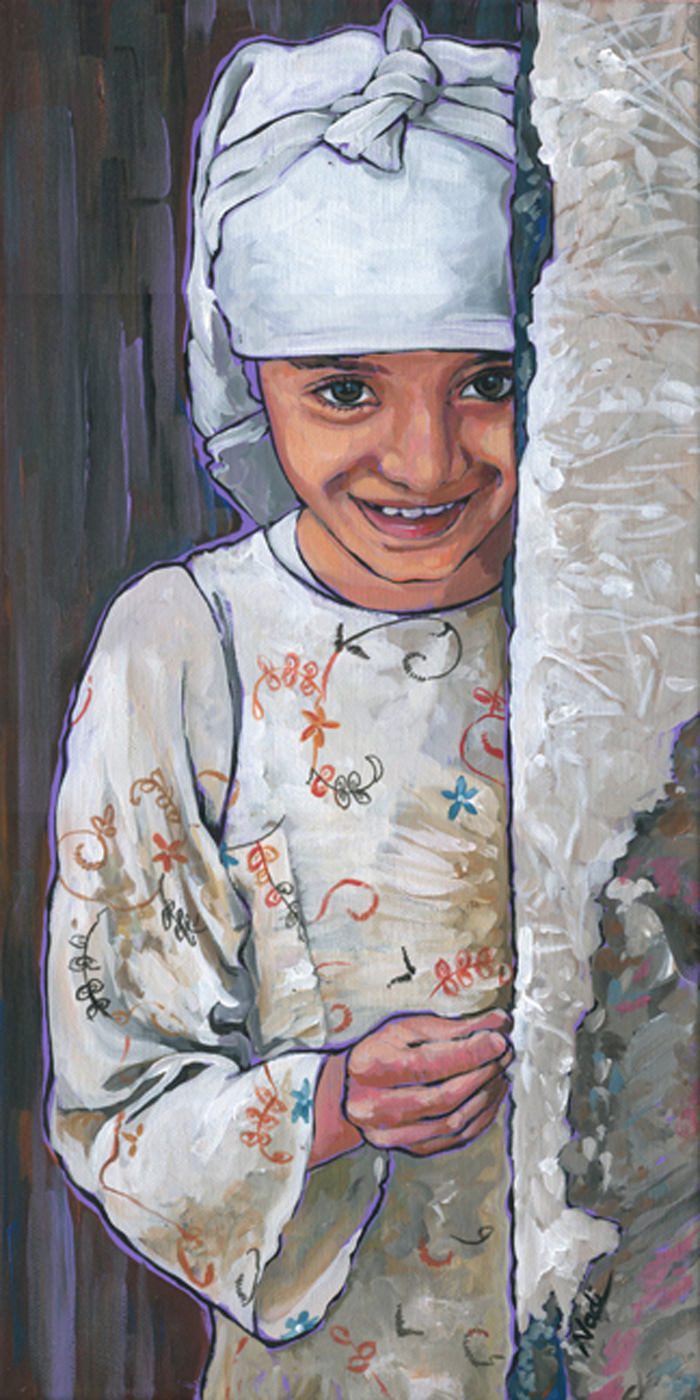Yemeni Girl. $300 ($100 Off) And I Give 10% To Aclu. Https://www.facebook.com/pages/nadi-spencer-art/122586317072