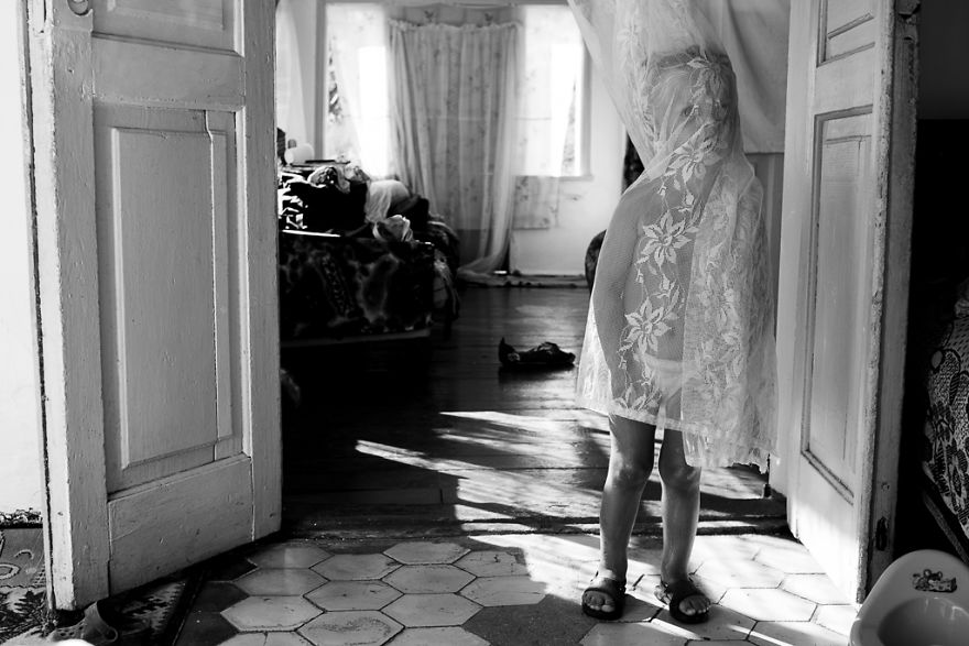 Dancing With The Curtains By Ekaterina Vadenina, Russia (1st Place In The Portrait Category, Second Half)