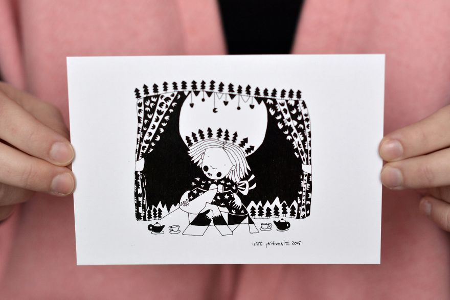 Printed Postcards By Artist, Illustrator Yaska Art