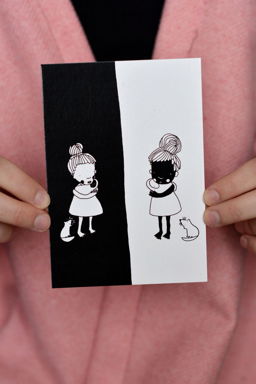 Printed Postcards By Artist, Illustrator Yaska Art