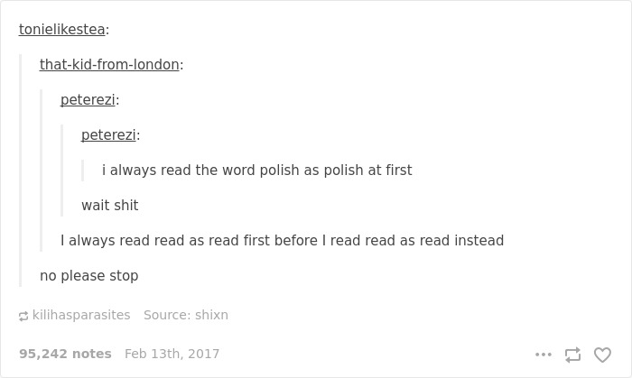English language joke about "polish"