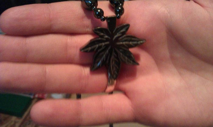 My Grandma Gave Me This For Christmas When She Was On A Cruise, Said She Thought The Leaf Was Pretty... Lol Um Thanks