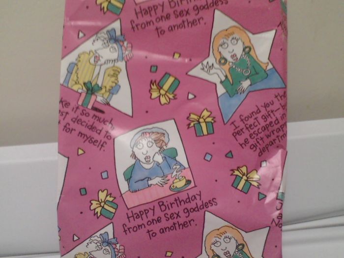 So This Is The Wrapping Paper My Grandma Used To Wrap My Birthday Present