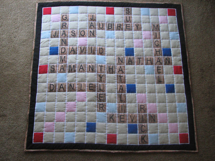 Grandma's Scrabble Quilt