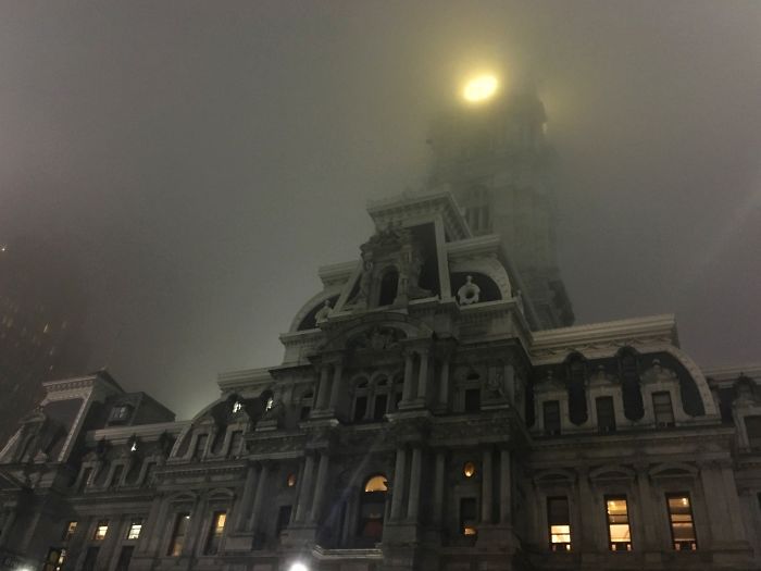 Picture I Took Last Night Of The Philadelphia City Hall, Felt Like I Was In Gotham