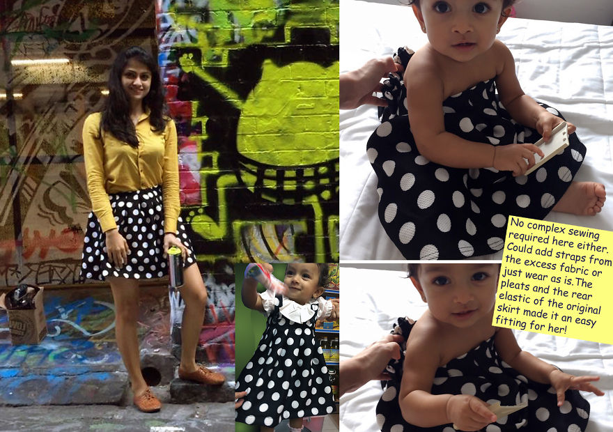 I Make My Daughter's Clothes From Mine Under 2 Minutes!