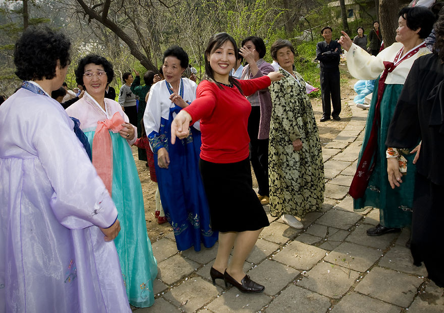 Dances In The Park, North Korea