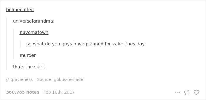 Valentine's Plans