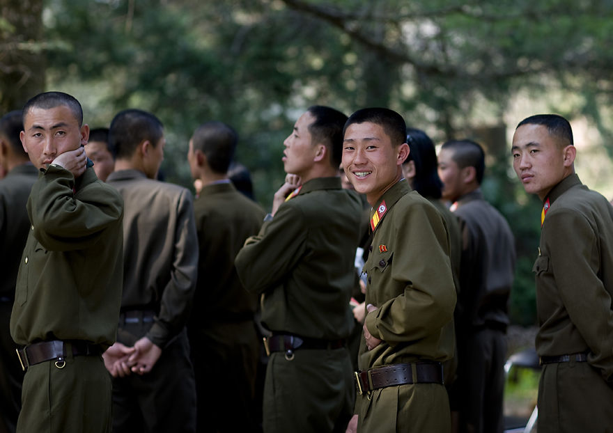 North Korean Soldiers In Pyongyang