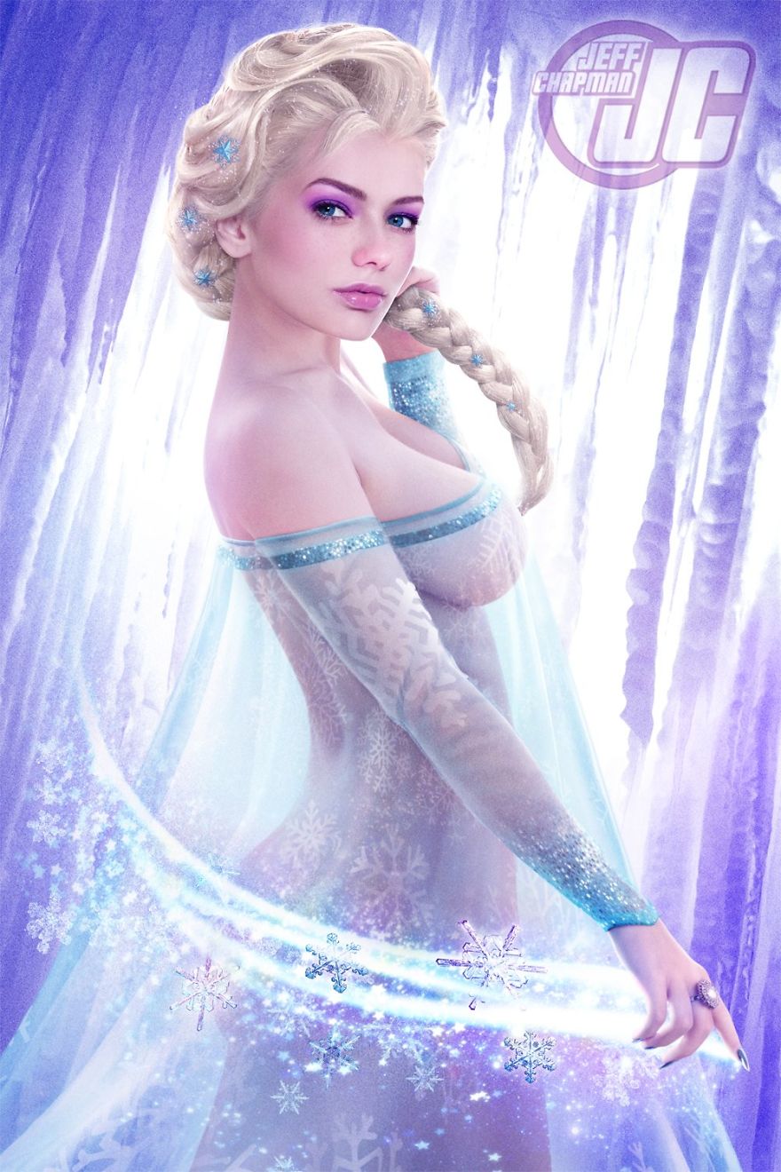Artist Makes Sexy Superhero And Princesses Pinups From Ordinary Stock Photos Artist Makes Sexy Superhero And Princesses Pinups From Ordinary Stock Photos