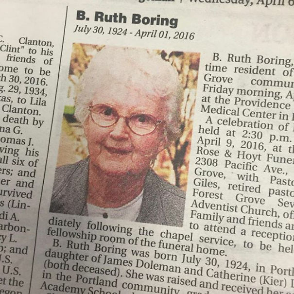 B. Ruth Boring