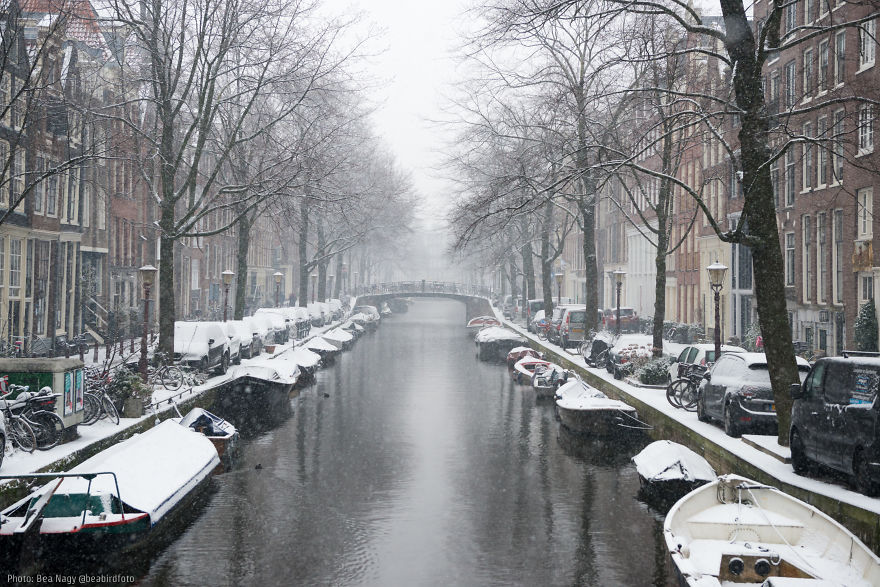 I Photographed Amsterdam Looking Like A Fairy Tale After A Snowfall