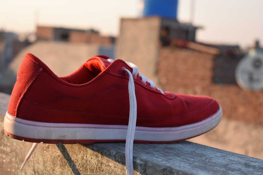 I Captured My Red Shoe With My First Dslr