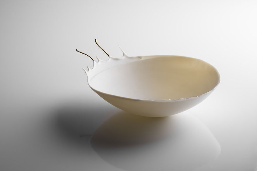 We Create Porcelain Bowls That Look Fluid