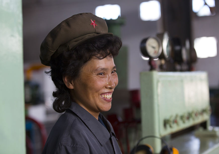 Worker Woman At Hungnam Fertiliser Complex, Hamhung, North Korea