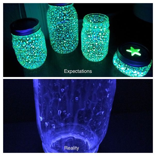 My Mason Jar Glow Stick Fairy Light Fail:
