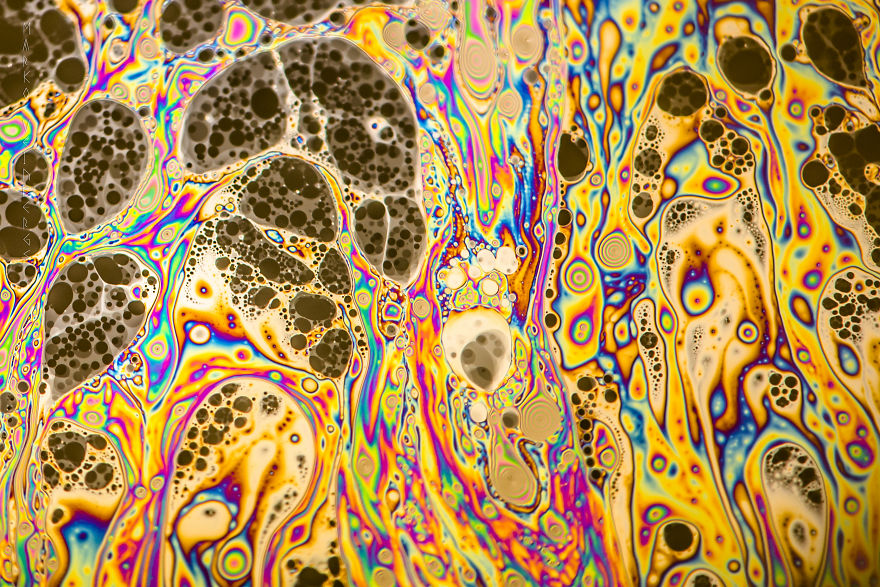 Interference On A Soap Bubble