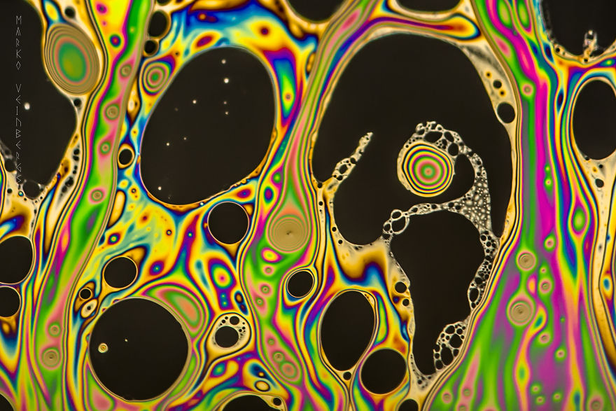 Interference On A Soap Bubble