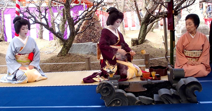 Geisha Tea Ceremony In Kyoto