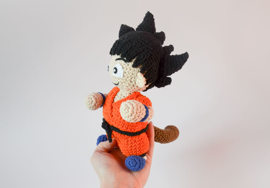 Adorable Goku Kid Dragon Ball Crochet Pattern By Krawka