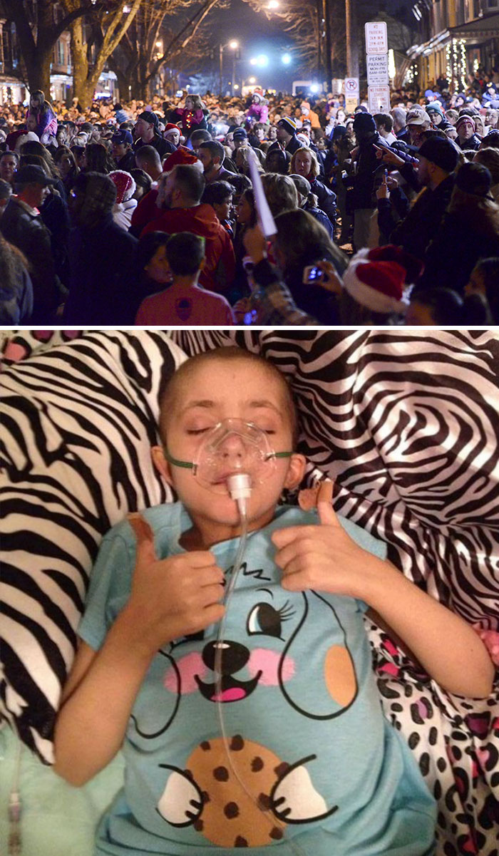 Thousands Of Carolers Surround Home Of Dying Girl, 8, To Fulfill Her Wish For A Massive Christmas Sing-Along