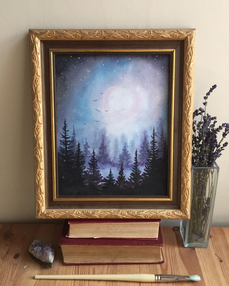I Love To Paint Magical Forest Scapes That Exist In My Imagination